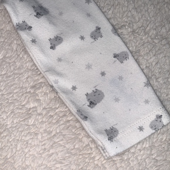 Janie and Jack Ivory Lambs Bodysuit Onesie GUC 6-12M - Picture 4 of 10